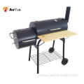 Outdoor Large Portable Trolley Barrel Charcoal BBQ Grill